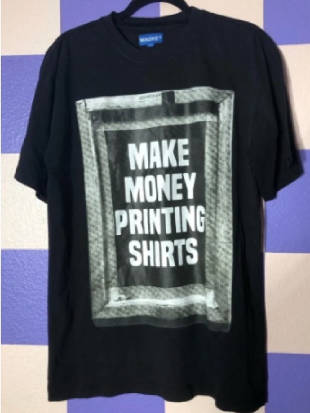 Graphic Tee - MAKE MONEY PRINTING SHIRTS (Black)